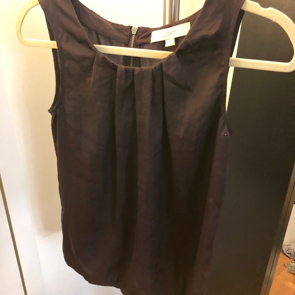 Blouse in deep purple - LOFT